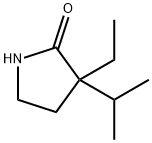 2-Pyrrolidinone,3-ethyl-3-(1-methylethyl)-(9CI) Struktur