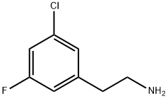 2-(3-chloro-5-fluorophenyl)ethanamine Struktur