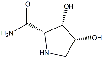 2-Pyrrolidinecarboxamide,3,4-dihydroxy-,cis-2,3,cis-3,4-()-(8CI) Struktur