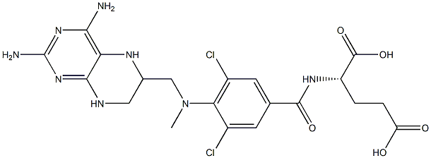 tetrahydro-3',5'-dichloromethotrexate Struktur