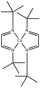 Bis(1,4-di-t-butyl-1,3-diazabutadienyl)cobalt(II) Co(DAD)2 Struktur