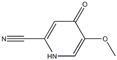 2-Pyridinecarbonitrile,1,4-dihydro-5-methoxy-4-oxo-(9CI) Struktur