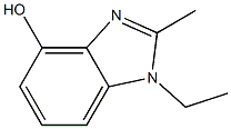 1H-Benzimidazol-4-ol,1-ethyl-2-methyl-(9CI) Struktur