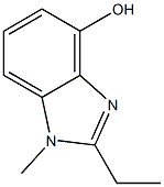 1H-Benzimidazol-4-ol,2-ethyl-1-methyl-(9CI) Struktur