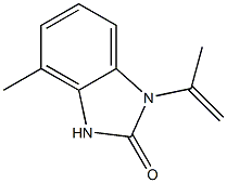 2H-Benzimidazol-2-one,1,3-dihydro-4-methyl-1-(1-methylethenyl)-(9CI) Struktur