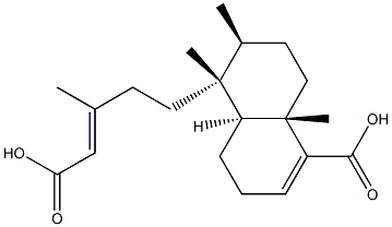 (4aS)-5α-[(E)-4-Carboxy-3-methyl-3-butenyl]-3,4,4a,5,6,7,8,8a-octahydro-5,6β,8aβ-trimethyl-1-naphthoic acid Struktur