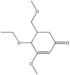 2-Cyclohexen-1-one,4-ethoxy-3-methoxy-5-(methoxymethyl)-(9CI) Struktur