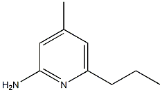 2-Pyridinamine,4-methyl-6-propyl-(9CI) Struktur