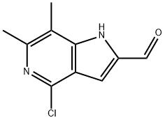 4-chloro-6,7-dimethyl-1H-pyrrolo[3,2-c]pyridine-2-carbaldehyde(WX130222) Struktur