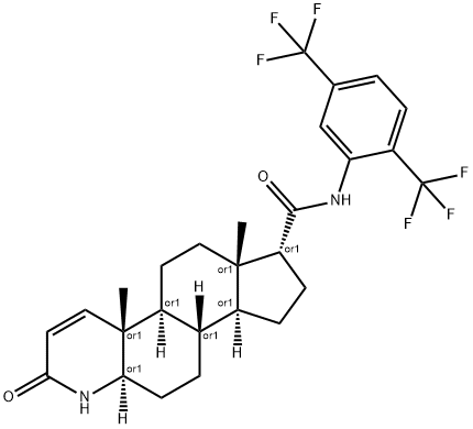 Dutasteride Impurity E (Dutasteride 17-alfa-epimer) Struktur