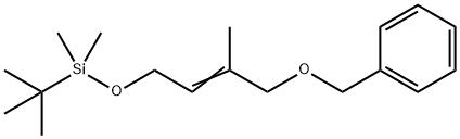 )-3-Methyl-4-(benzyloxy)-2-buten-1-ol tert-Butyldimethylsilyl Ether Struktur