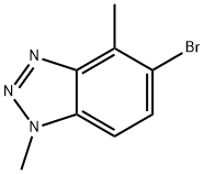 5-bromo-1,4-dimethyl-1H-benzo[d][1,2,3]triazole(WX142548) Struktur