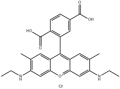 6-CR, 6G  [6-CarboxyrhodaMine 6G hydrochloride] Struktur