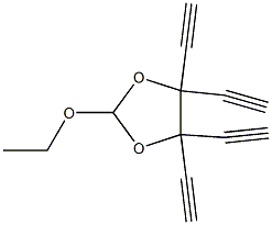 1,3-Dioxolane,2-ethoxy-4,4,5,5-tetraethynyl-(9CI) Struktur