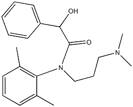 N-[3-(Dimethylamino)propyl]-N-(2,6-dimethylphenyl)-α-hydroxybenzeneacetamide Struktur