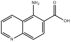 6-Quinolinecarboxylicacid,5-amino-(9CI) Struktur