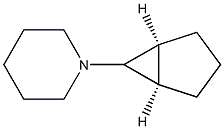 Piperidine, 1-bicyclo[3.1.0]hex-6-yl-, (1-alpha-,5-alpha-,6-ba-)- (9CI) Struktur