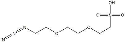 Azido-PEG2-sulfonic acid Struktur