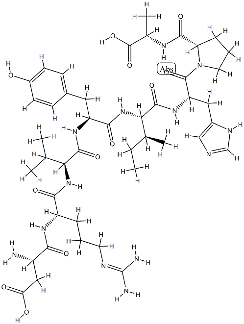 angiotensin II, Ala(8)- Struktur