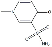 3-Pyridinesulfonamide,1,4-dihydro-1-methyl-4-oxo-(9CI) Struktur