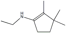 1-Cyclopenten-1-amine,N-ethyl-2,3,3-trimethyl-(9CI) Struktur