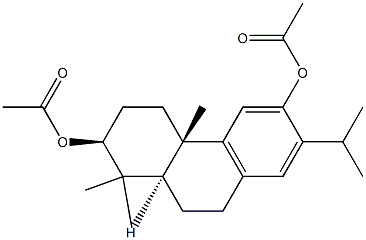 Abieta-8,11,13-triene-3β,12-diol diacetate Struktur