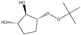 1,2-Cyclopentanediol,3-[(1,1-dimethylethyl)dioxy]-,(1-alpha-,2-bta-,3-alpha-)-(9CI) Struktur