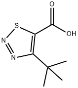 4-tert-butyl-1,2,3-thiadiazole-5-carboxylic acid Struktur