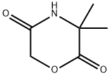 2,5-Morpholinedione,3,3-dimethyl-(9CI) Struktur