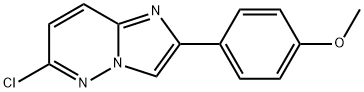 6-CHLORO-2-(4-METHOXY-PHENYL)-IMIDAZO[1,2-B]PYRIDAZINE Struktur