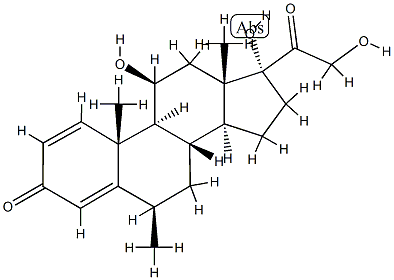 6β-Methylprednisolone Struktur