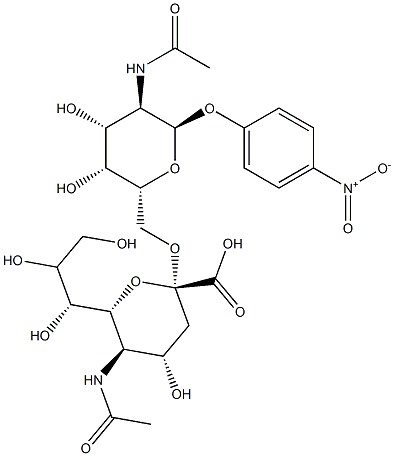 Neu5Ac alpha(2-6)GalNAc-alpha-pNP Struktur