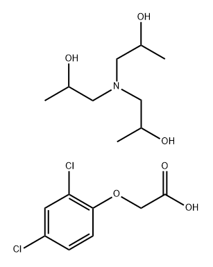 Tris(2-hydroxypropyl)amine/2,4-dichlorophenoxyacetic acid,(1:1) Struktur