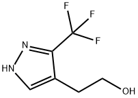 2-[3-(TRIFLUOROMETHYL)-1H-PYRAZOL-4-YL]ETHANOL Struktur