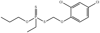 Ethyldithiophosphonic acid S-[(2,4-dichlorophenoxy)methyl]=O-propyl ester Struktur