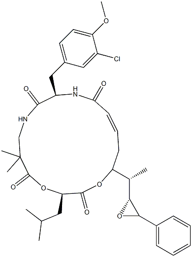 Cryptophycin - Struktur