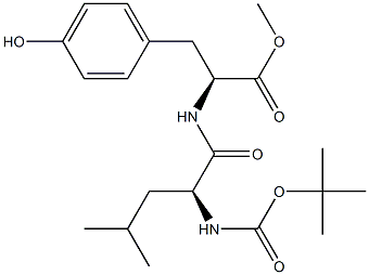 Boc-L-Leu-L-Tyr-OMe Struktur