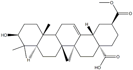 3β-Hydroxyolean-12-ene-28,30-dioic acid Struktur