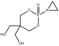 1-(1-Aziridinyl)-4,4-bis(hydroxymethyl)-2,6-dioxaphosphorinane 1-oxide Struktur