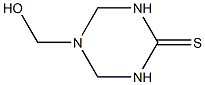 1,3,5-Triazine-2(1H)-thione,tetrahydro-5-(hydroxymethyl)-(9CI) Struktur