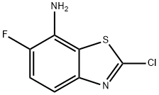 7-Benzothiazolamine,2-chloro-6-fluoro-(9CI) Struktur