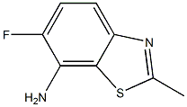 7-Benzothiazolamine,6-fluoro-2-methyl-(9CI) Struktur