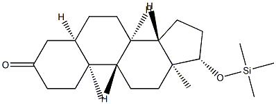 17β-(Trimethylsiloxy)-5β-androstan-3-one Struktur