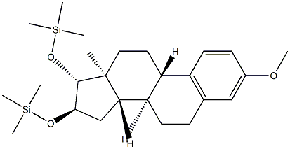 3-Methoxy-16α,17β-bis(trimethylsiloxy)-1,3,5(10)-estratriene Struktur