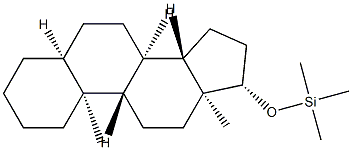 17β-(Trimethylsiloxy)-5β-androstane Struktur