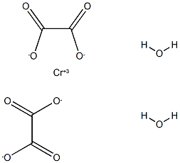 bis(oxalato)chromate(III) Struktur