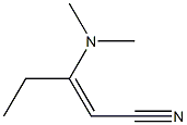 2-Pentenenitrile,3-(dimethylamino)-(9CI) Struktur