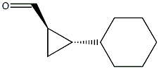 Cyclopropanecarboxaldehyde, 2-cyclohexyl-, (1R,2S)-rel- (9CI) Struktur
