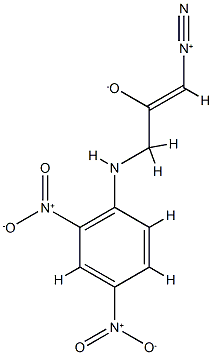 2,4-dinitrophenylglycine diazoketone Struktur