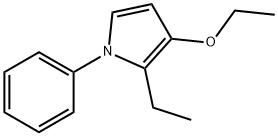 1H-Pyrrole,3-ethoxy-2-ethyl-1-phenyl-(9CI) Struktur